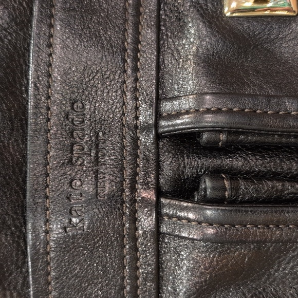 Kate Spade EUC Black Pebbled Leather Bag With gold Hardware - Picture 2 of 12